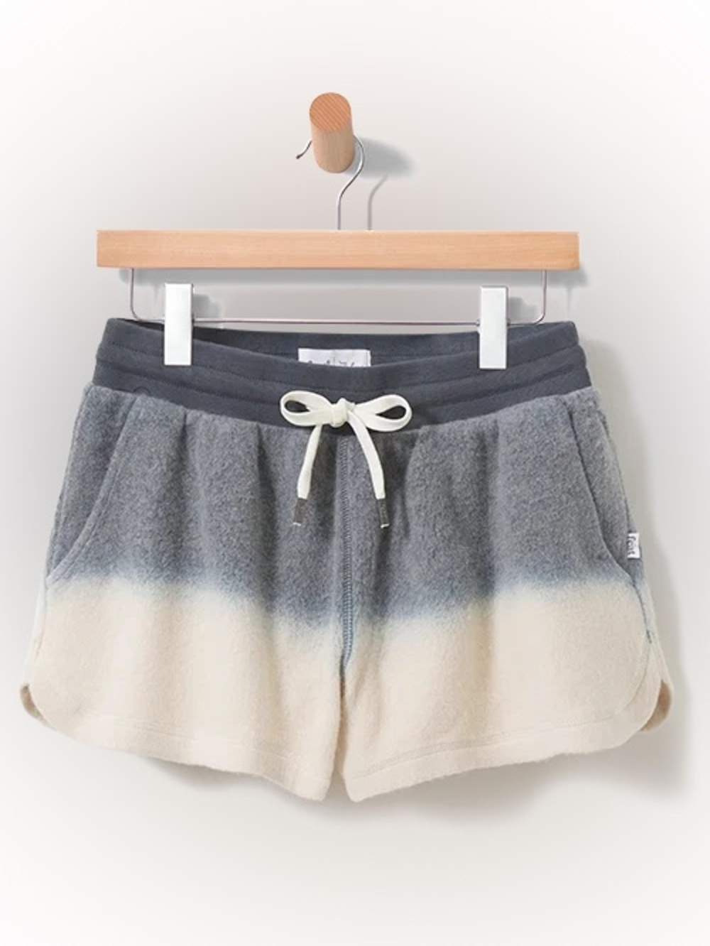 FEAT x Helen Owen Ombré Fleece Lounge Shorts, Size Medium
